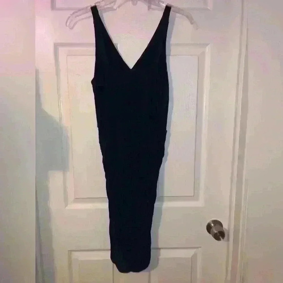 INC International Conceps Navy Blue & Pink Embroidery Crystals Bodycon Dress S - Picture 4 of 5